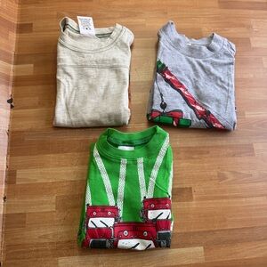 Tumbleweed shirt bundle, size 4t, organic cotton, Christmas truck, tractor,3 pc